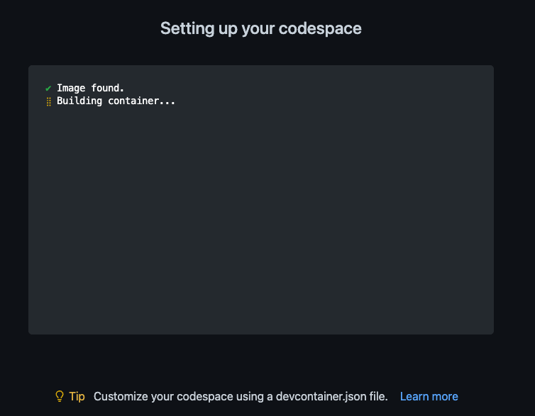 Preparing Codepace